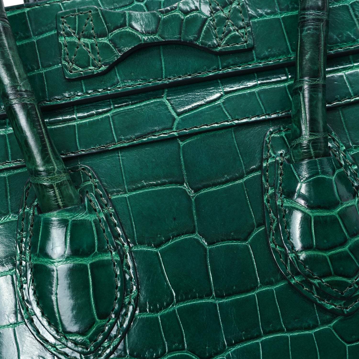 Celine Crocodile Micro Luggage Green 11 of 12