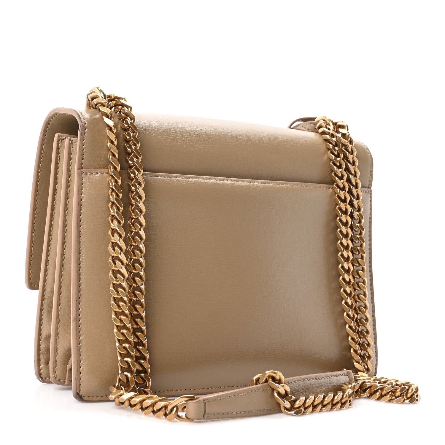 Saint Laurent Calfskin Medium Monogram Sunset Dark Beige 3 of 10