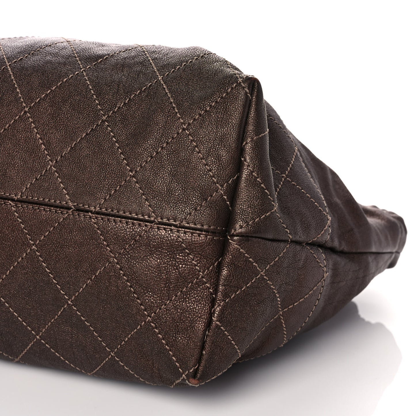 Metallic Calfskin Baby Coco Cabas Bronze