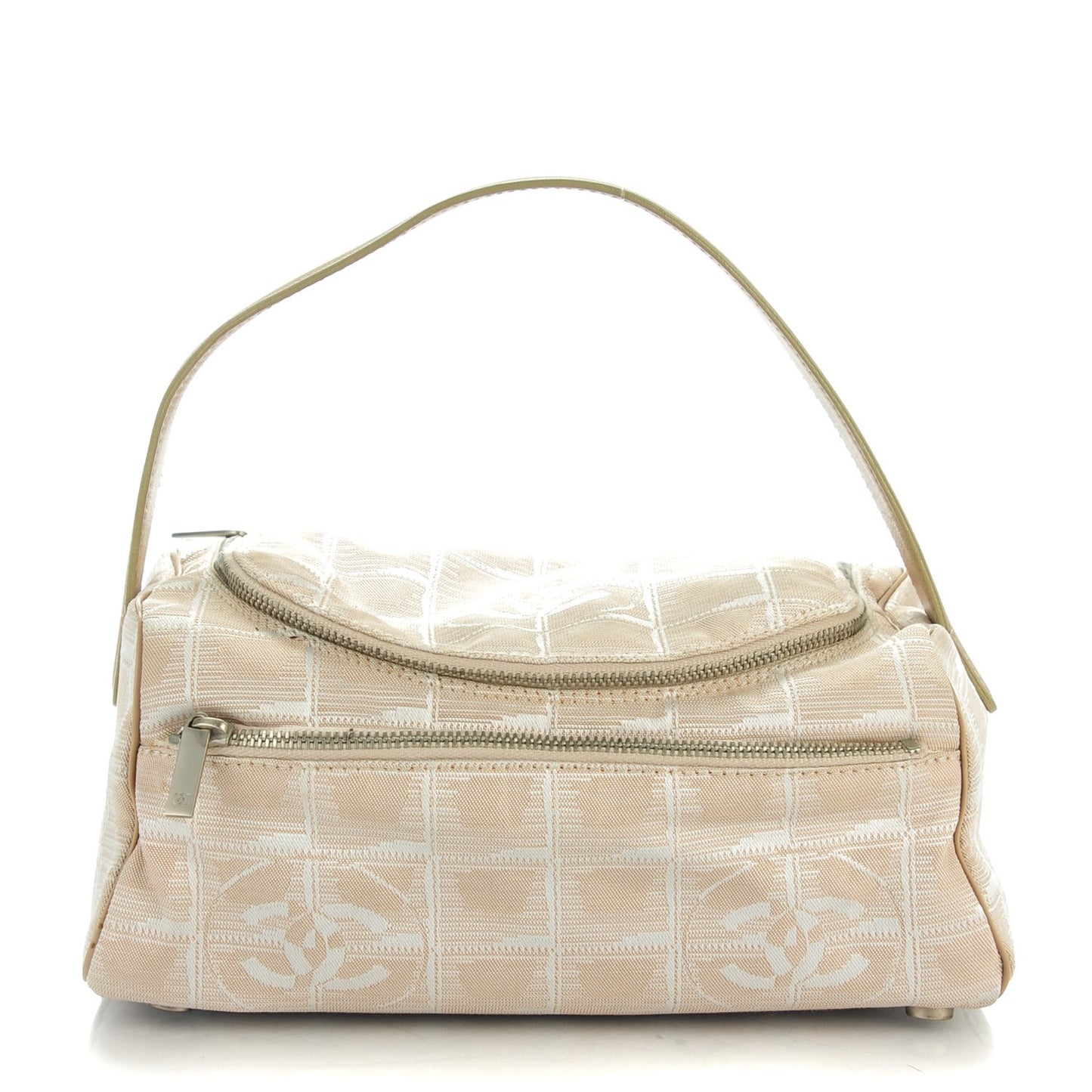 Nylon Travel Cosmetic Case Beige