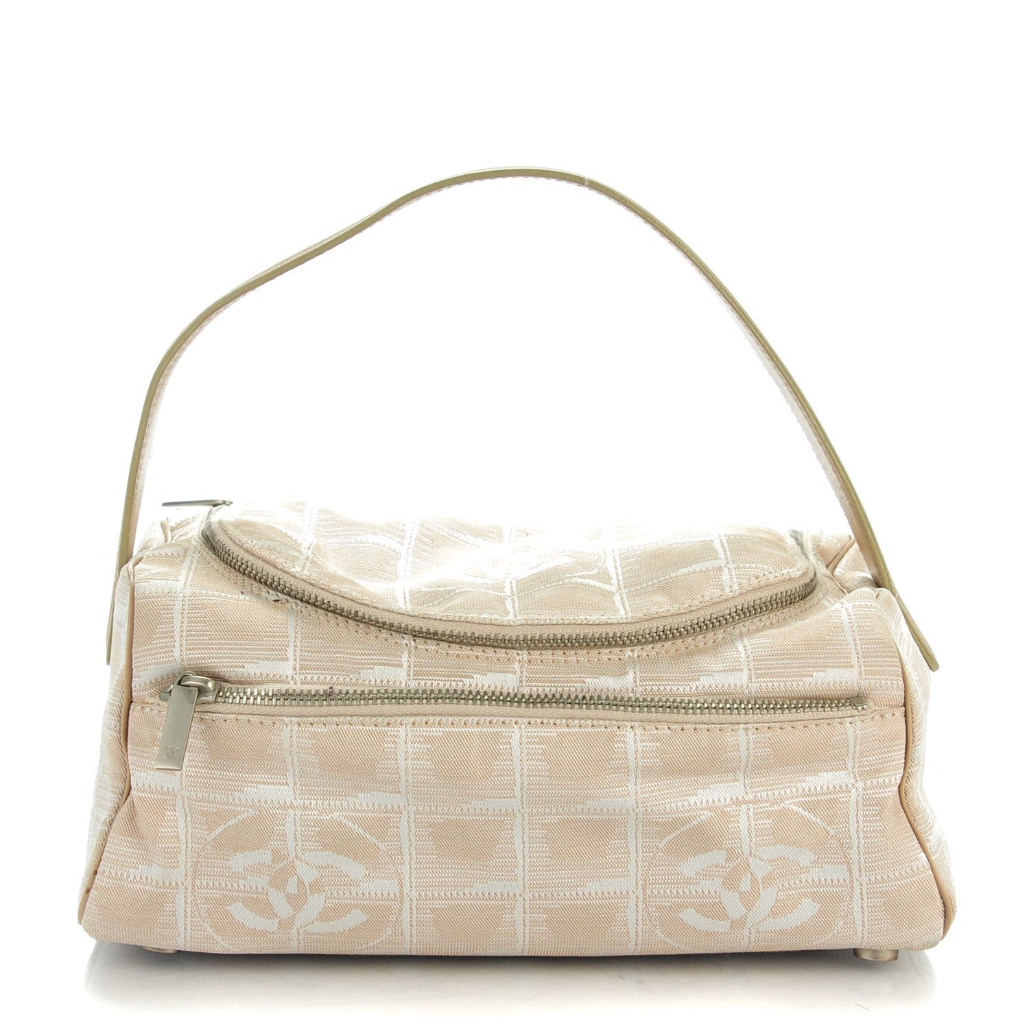 Chanel Nylon Travel Cosmetic Case Beige 1 of 7