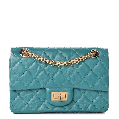 Chanel Aged Calfskin Quilted 2.55 Reissue Mini Flap Green 1 of 10
