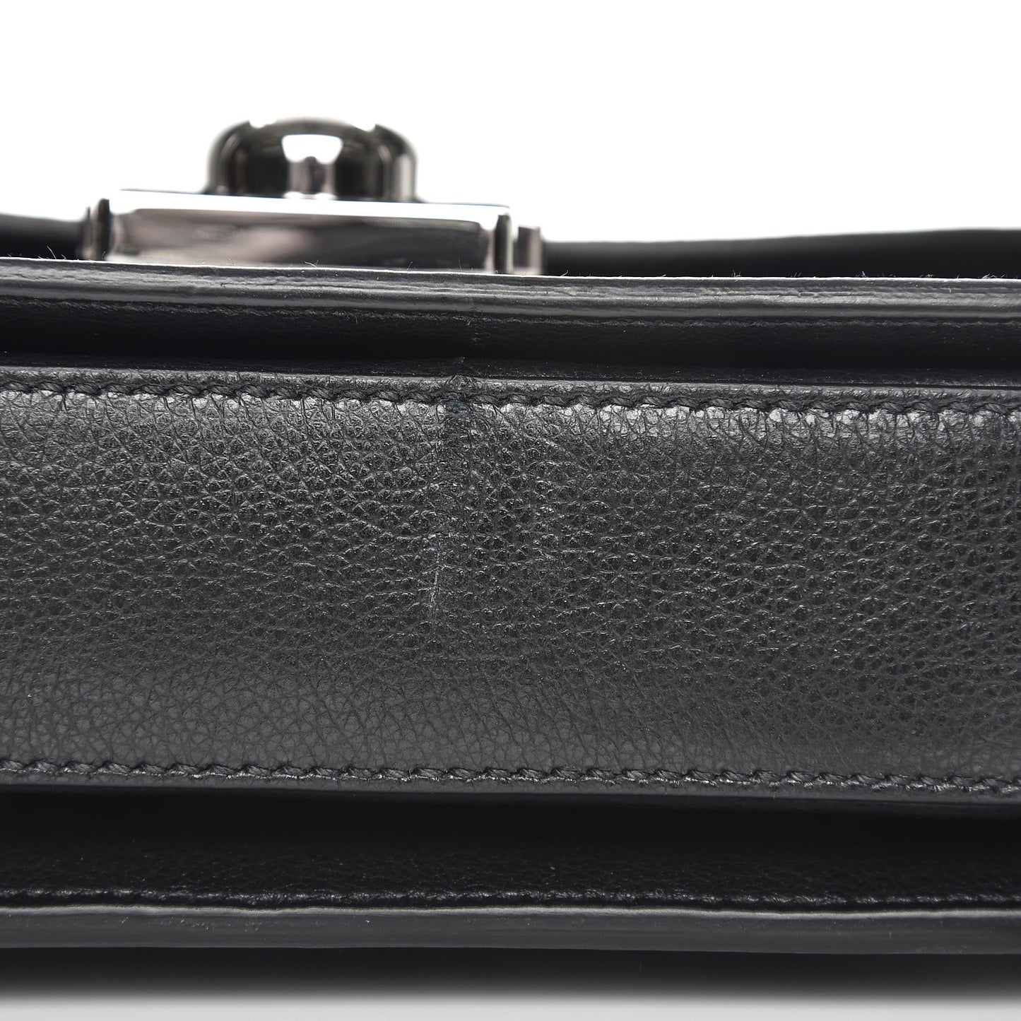 Glace Calfskin Arcade Crossbody Bag Black