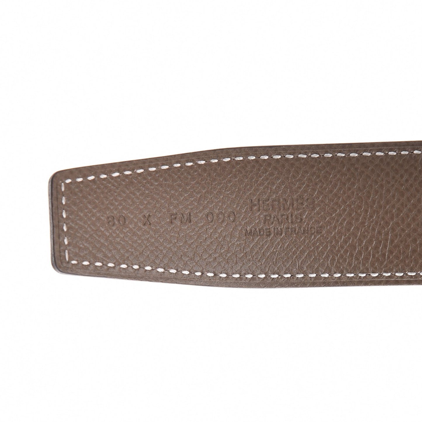 Swift Epsom 32mm Belt Strap 80 Black Etoupe