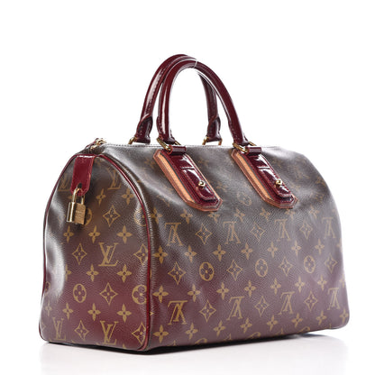 Louis Vuitton Monogram Mirage Speedy 30 Bordeaux 3 of 13
