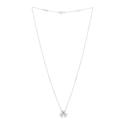 Van Cleef & Arpels 18K White Gold Diamond Mini Frivole Pendant Pave Necklace 2 of 6