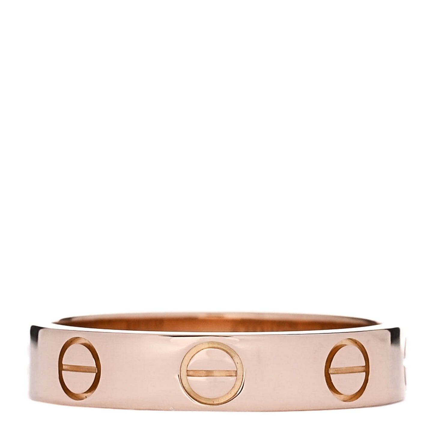 18K Pink Gold 3.5mm LOVE Wedding Band Ring 48 4.5