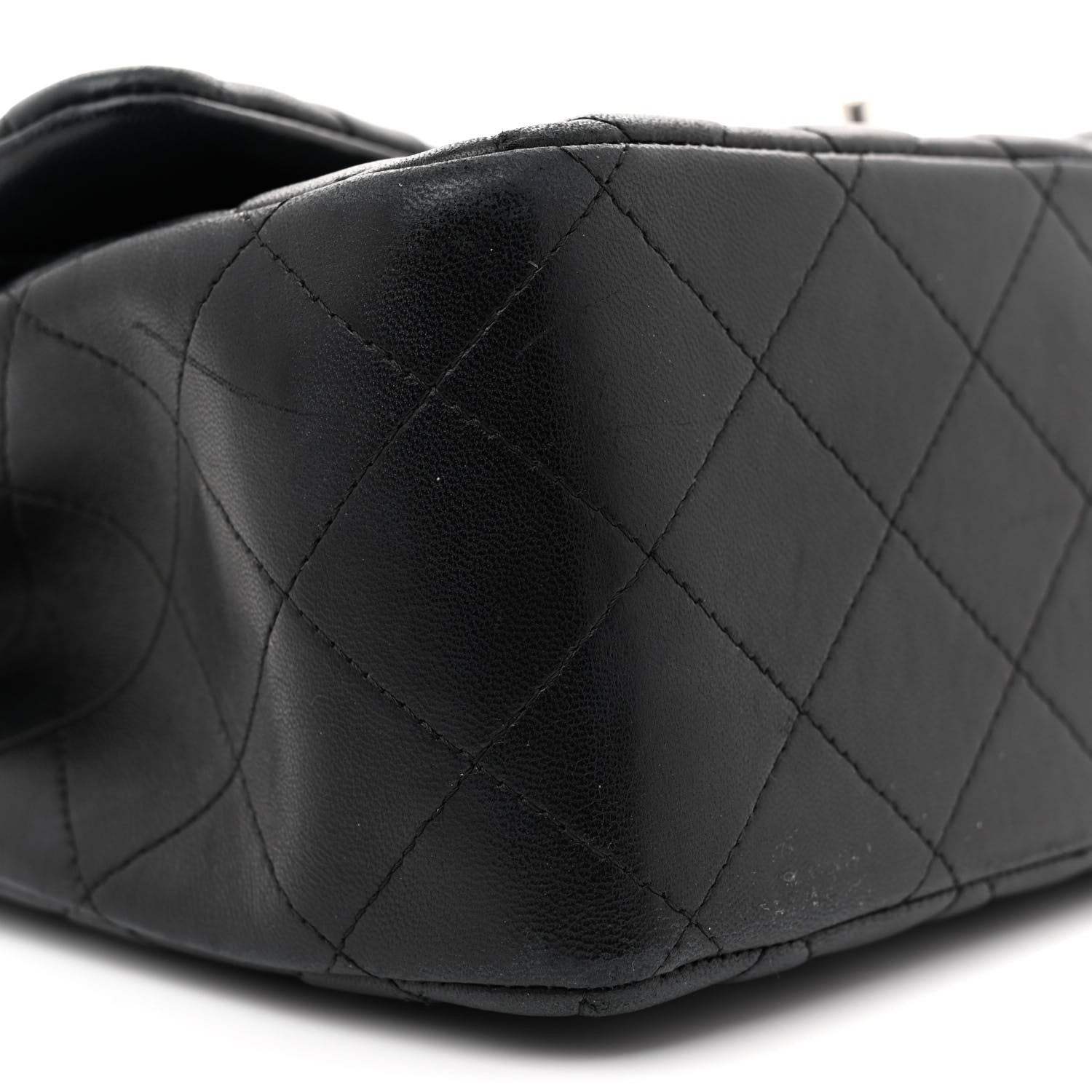 Chanel Lambskin Quilted Jumbo Double Flap Black 9 of 16