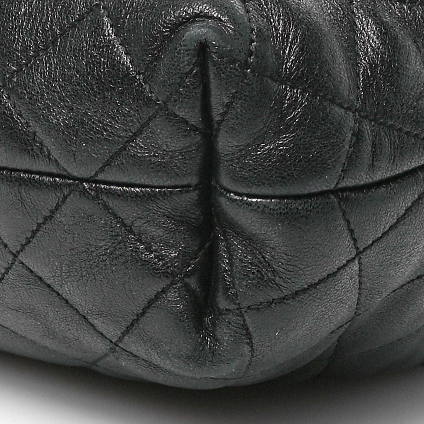 Lambskin Quilted Maxi Icare Shopping Tote Black