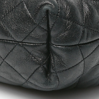 Saint Laurent Lambskin Quilted Maxi Icare Shopping Tote Black 11 of 12