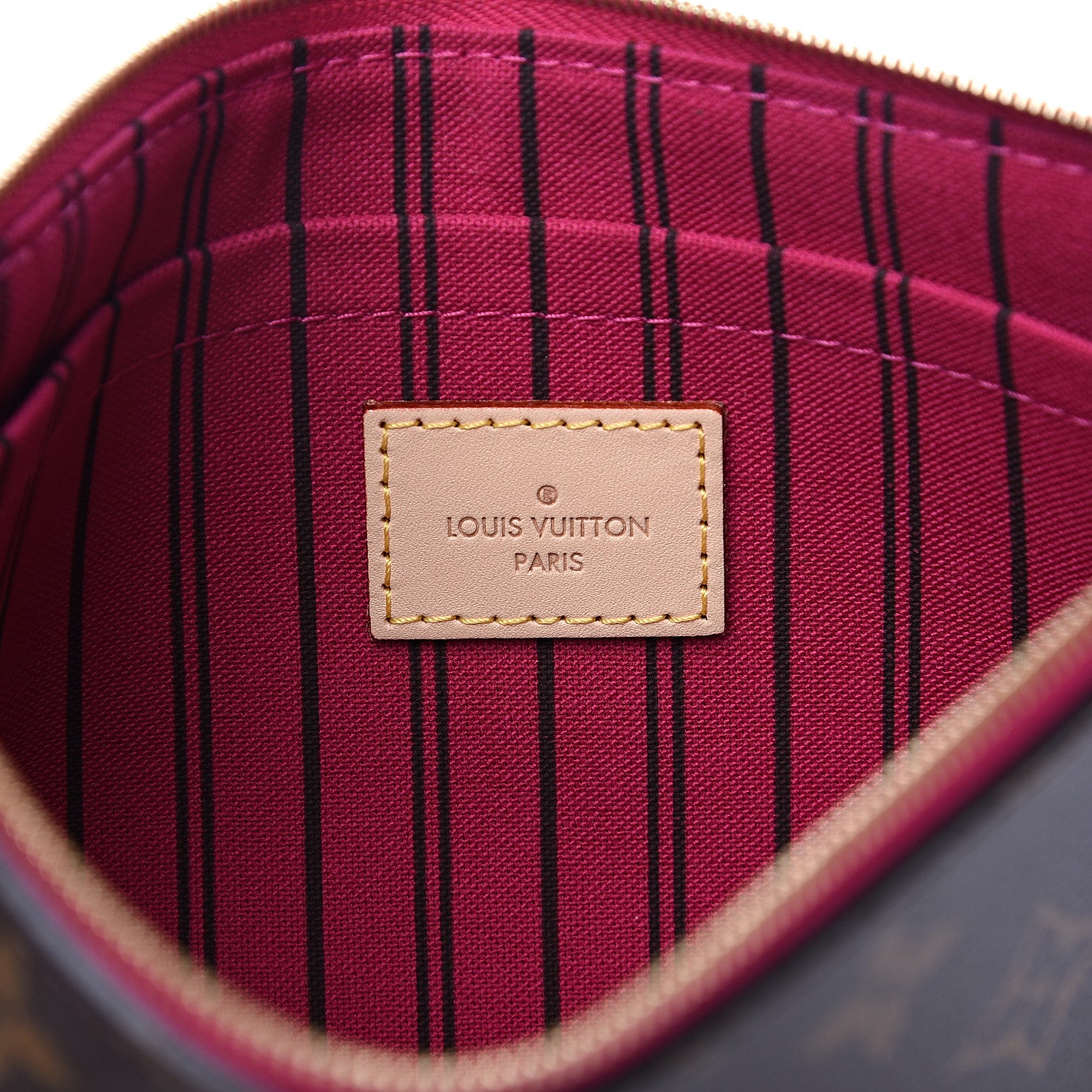 Louis Vuitton Monogram Neverfull MM GM Pochette Pivoine 5 of 8
