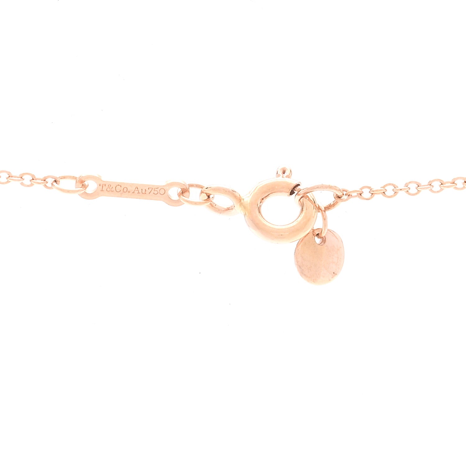 Tiffany 18K Rose Gold Paloma Picasso Heart and Arrow Pendant Necklace 4 of 7