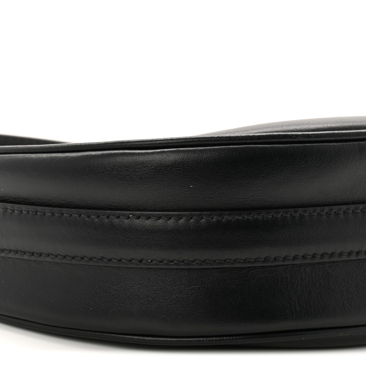 Soft Calfskin Arque Shoulder Bag Black