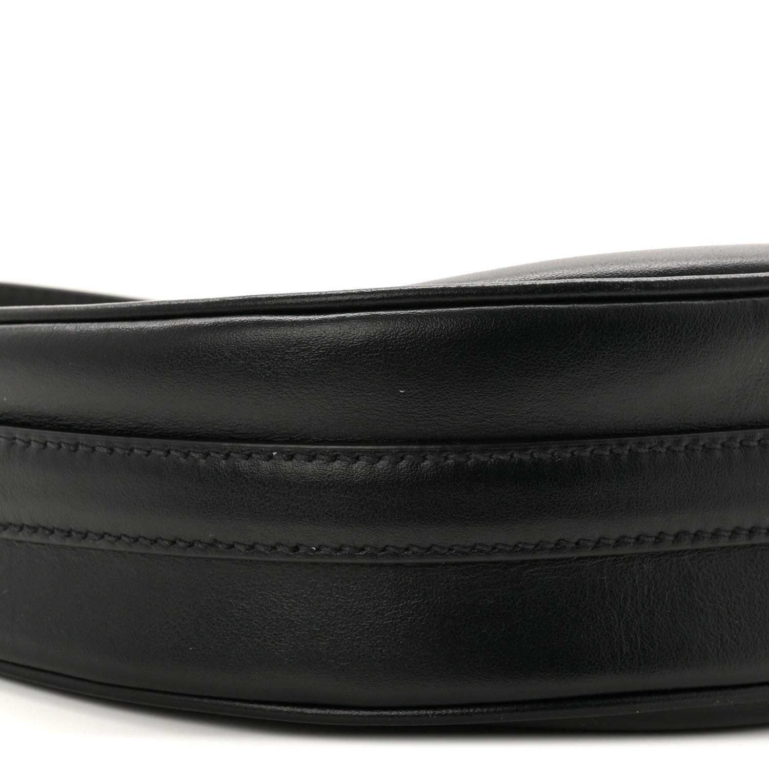 Prada Soft Calfskin Arque Shoulder Bag Black 9 of 10