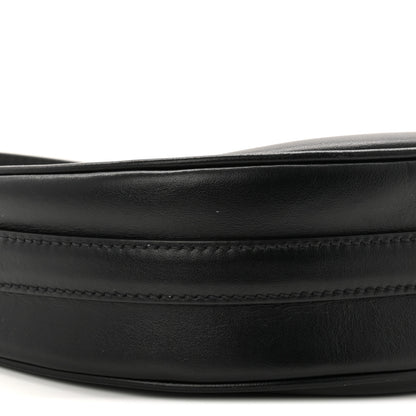 Prada Soft Calfskin Arque Shoulder Bag Black 9 of 10