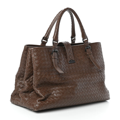 Bottega Veneta Nappa Intrecciato Medium Roma Tote Brown 3 of 10