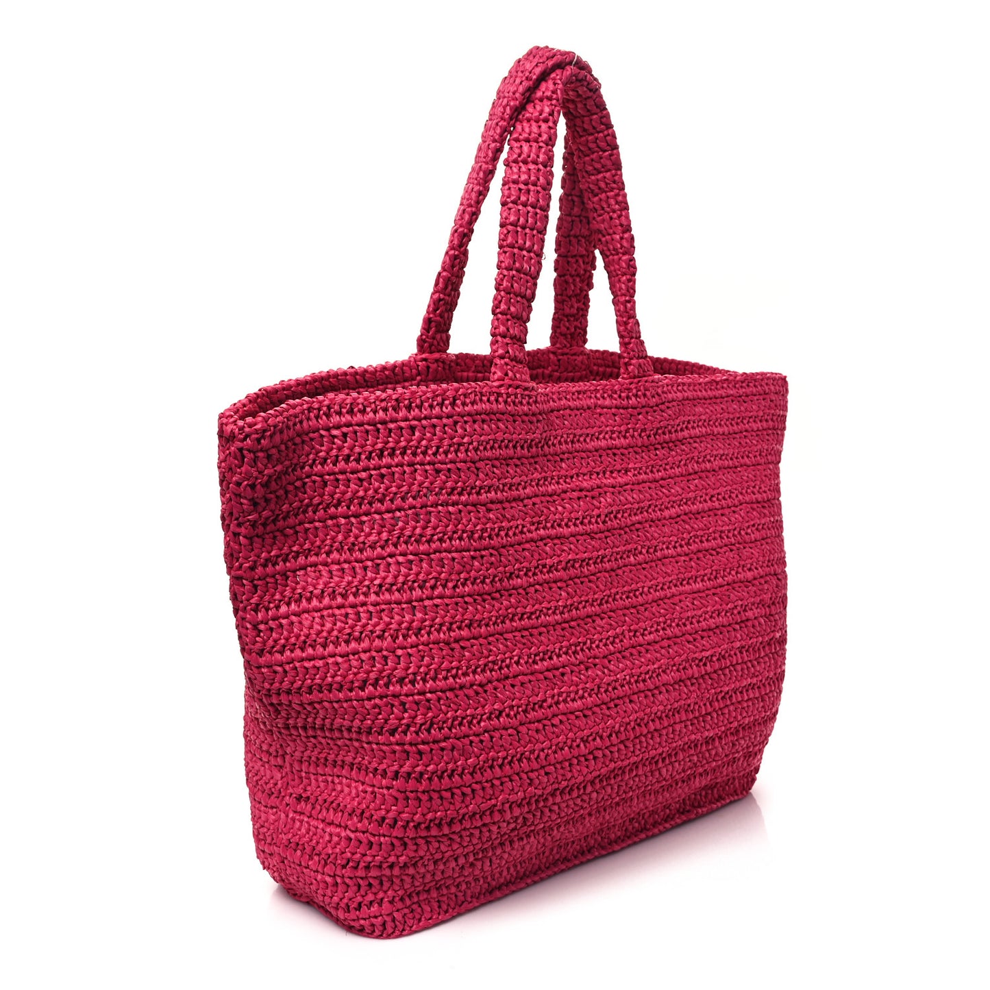 Raffia Rive Gauche Tote Pink