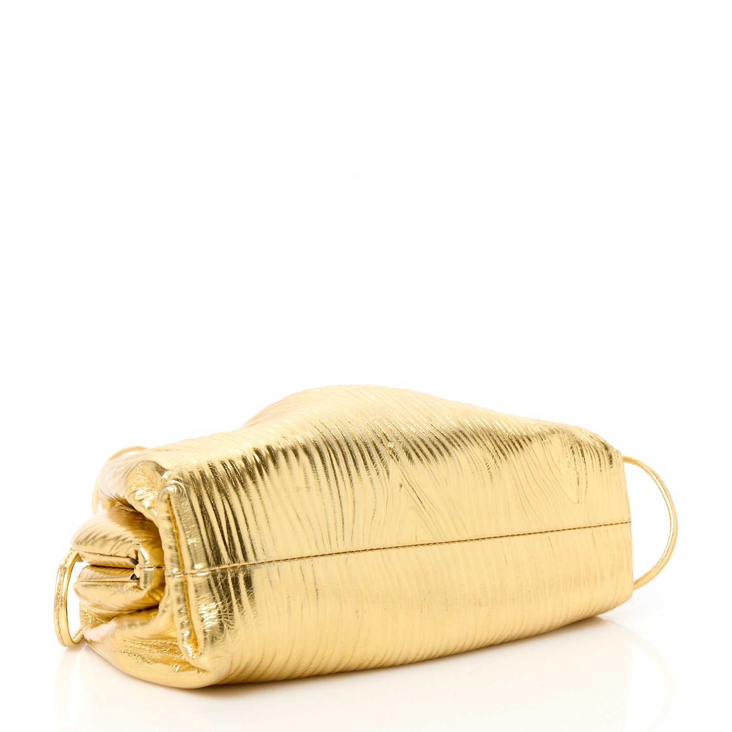 Bottega Veneta Metallic Bark Calfskin The Mini Pouch Gold 4 of 11