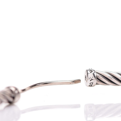 David Yurman Sterling Silver Cable Classics Extra Large Hoop Earrings 4 of 4