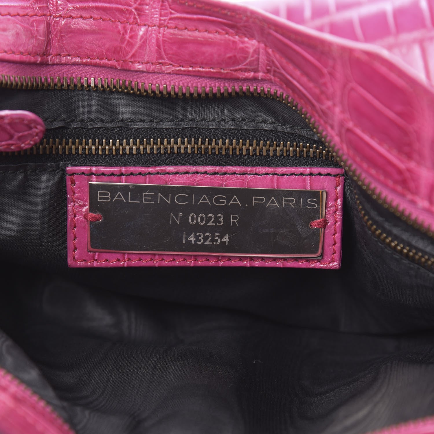 Balenciaga Crocodile City Cypress Magenta 7 of 23