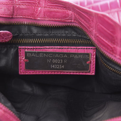 Balenciaga Crocodile City Cypress Magenta 7 of 23
