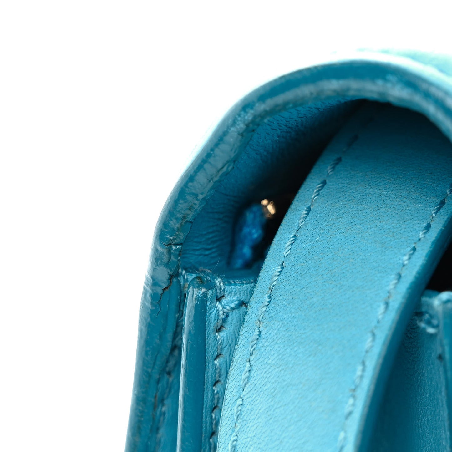 Box Calfskin Medium Classic Box Flap Bag Blue