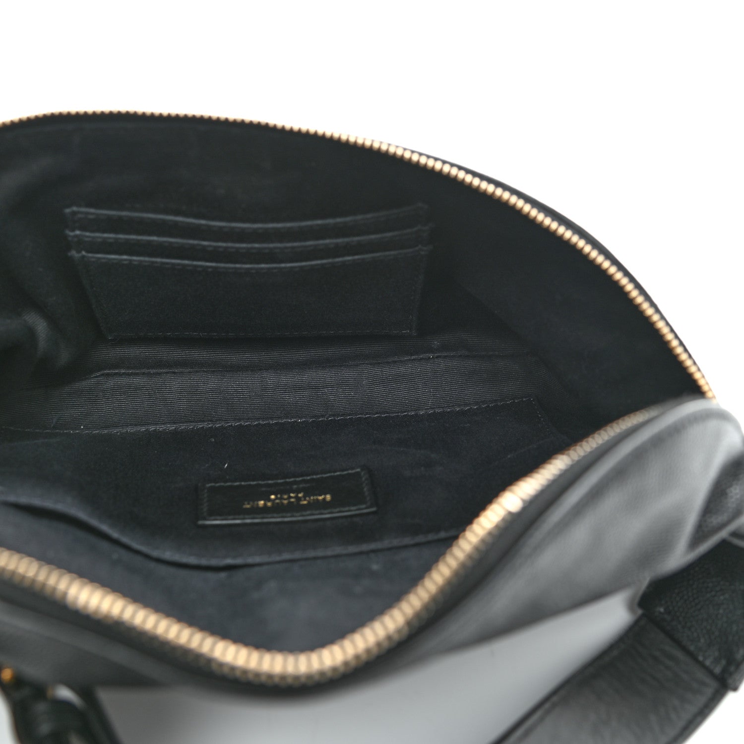 Saint Laurent Grain De Poudre Monogram Belt Bag Black 5 of 11