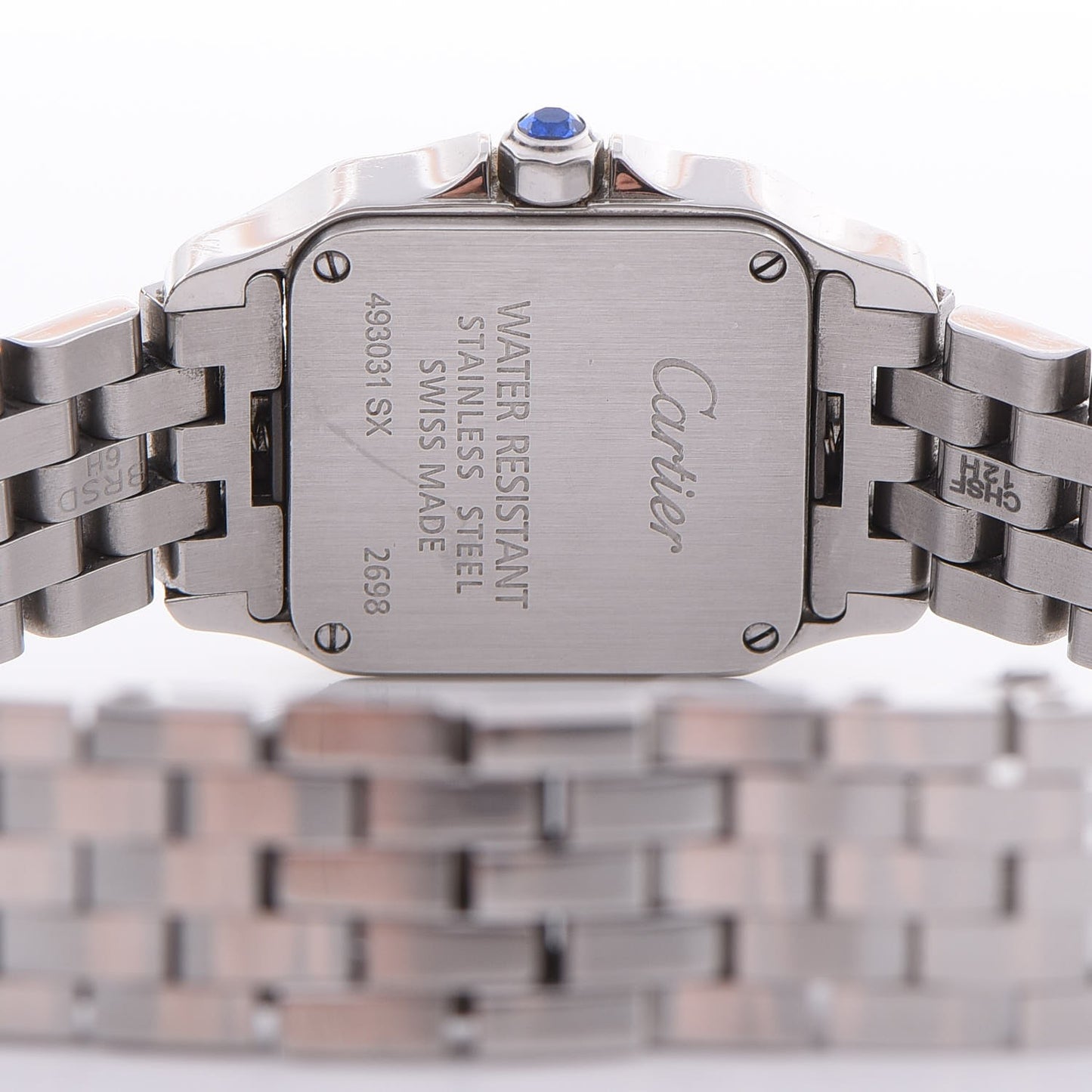 Stainless Steel 20mm Santos Demoiselle Quartz Watch