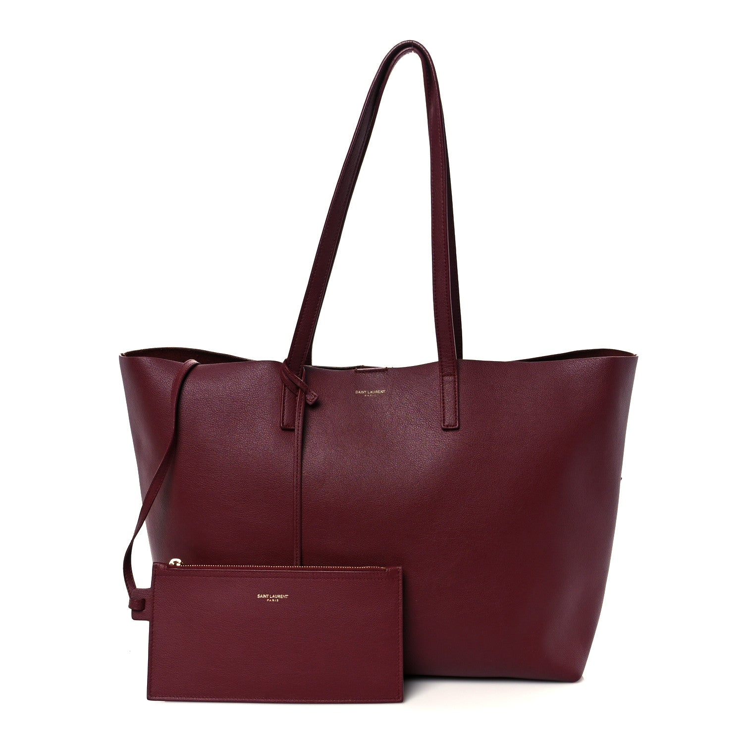 Saint Laurent Calfskin Large Shopping Tote Palissandre 3 of 21