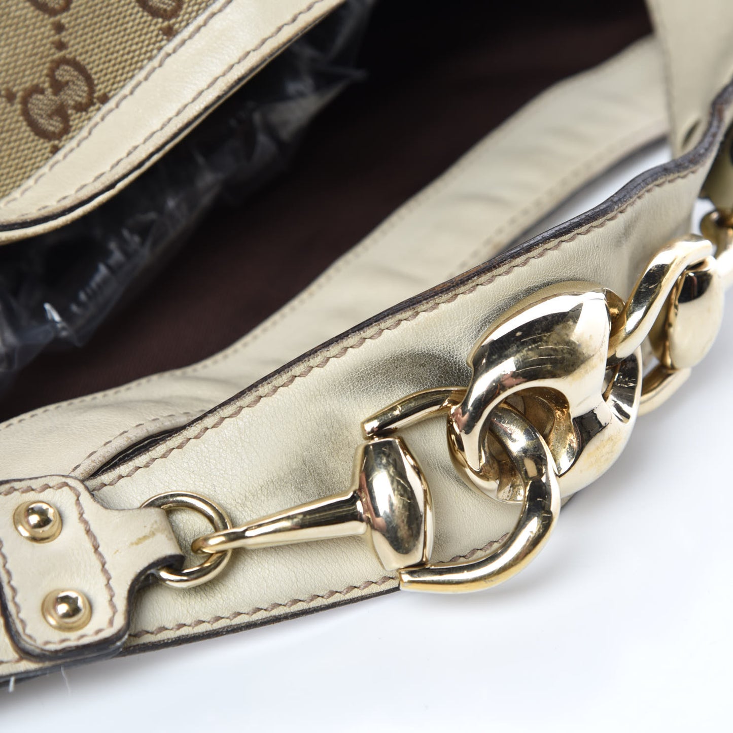 Monogram Large Wave Hobo Off White