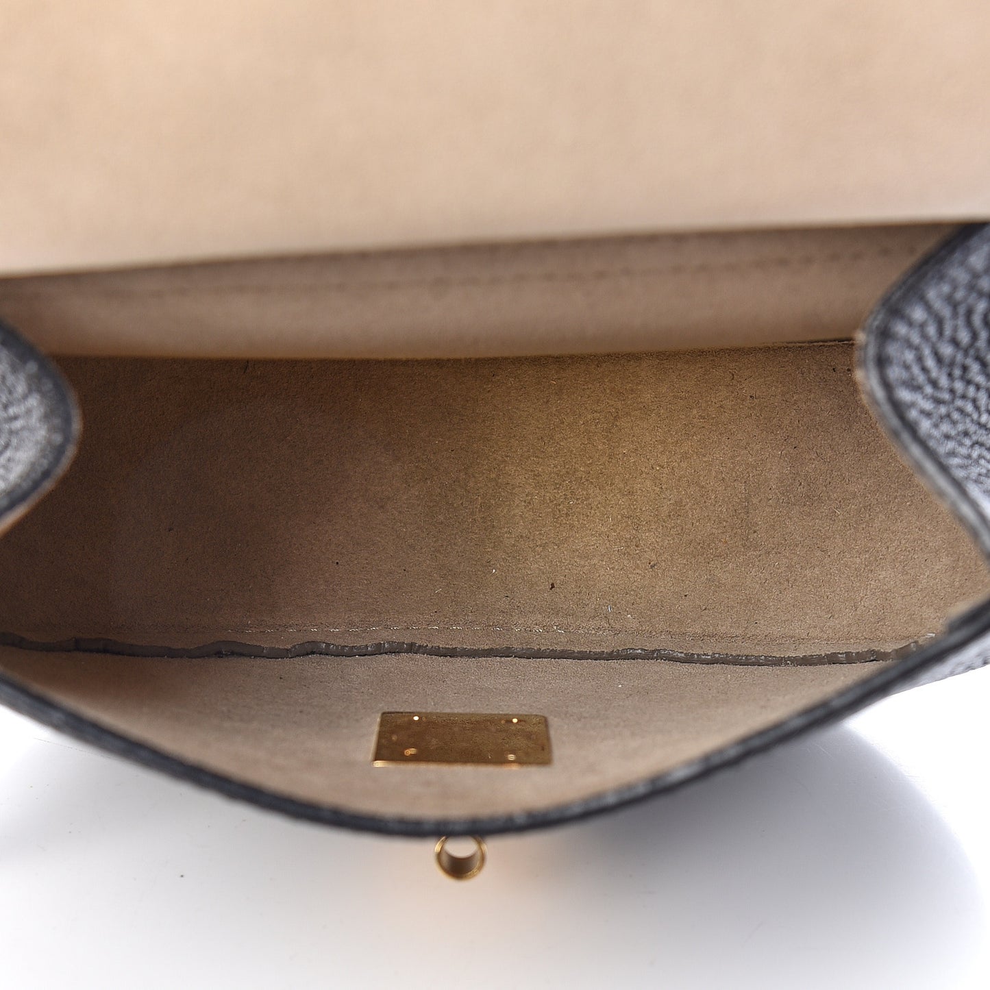 Grained Lambskin Mini Drew Shoulder Bag Black