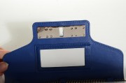 Smooth Calfskin PS11 Chain Wallet Royal Blue
