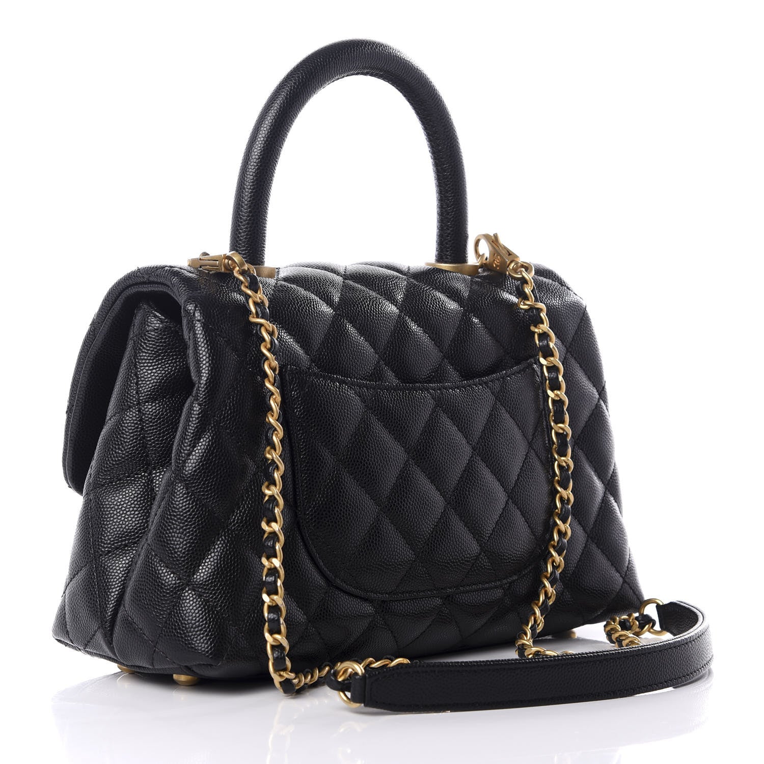 Chanel Caviar Quilted Mini Coco Handle Flap Black 2 of 8