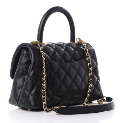 Chanel Caviar Quilted Mini Coco Handle Flap Black 2 of 8