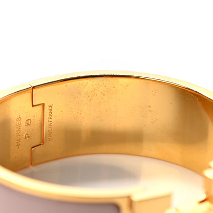 Hermes Enamel Wide Clic Clac H Bracelet PM Rose Poudre 7 of 7