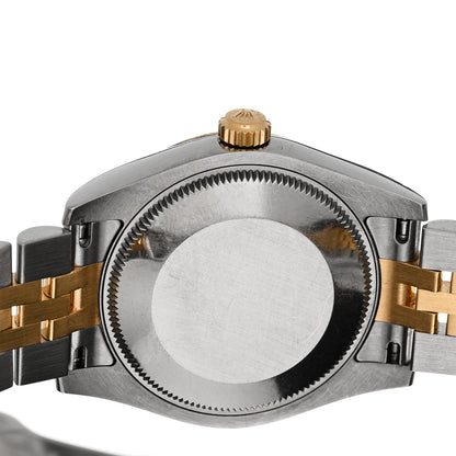 Rolex Stainless Steel 18K Yellow Gold Diamond Mother of Pearl 31mm Oyster Perpetual Datejust Watch 178273 4 of 5