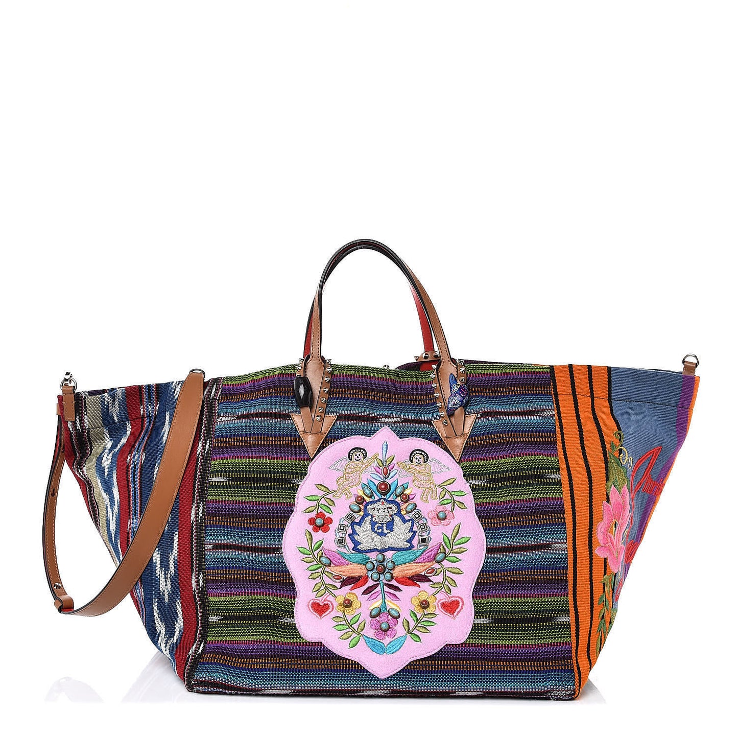 Tissu Calfskin Mexicaba Tote Multicolor