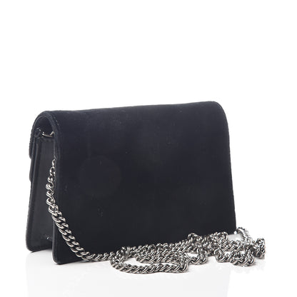 Gucci Velvet Super Mini Dionysus Shoulder Bag Black 2 of 8