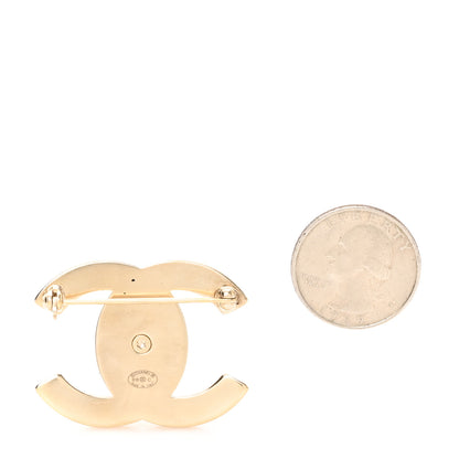 Chanel Metal CC Turn Lock Brooch Gold 2 of 4