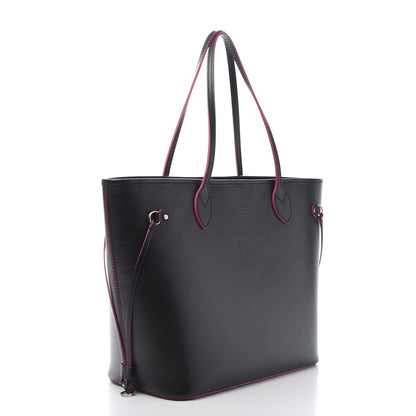 Louis Vuitton Epi Neverfull MM Black Hot Pink 4 of 12