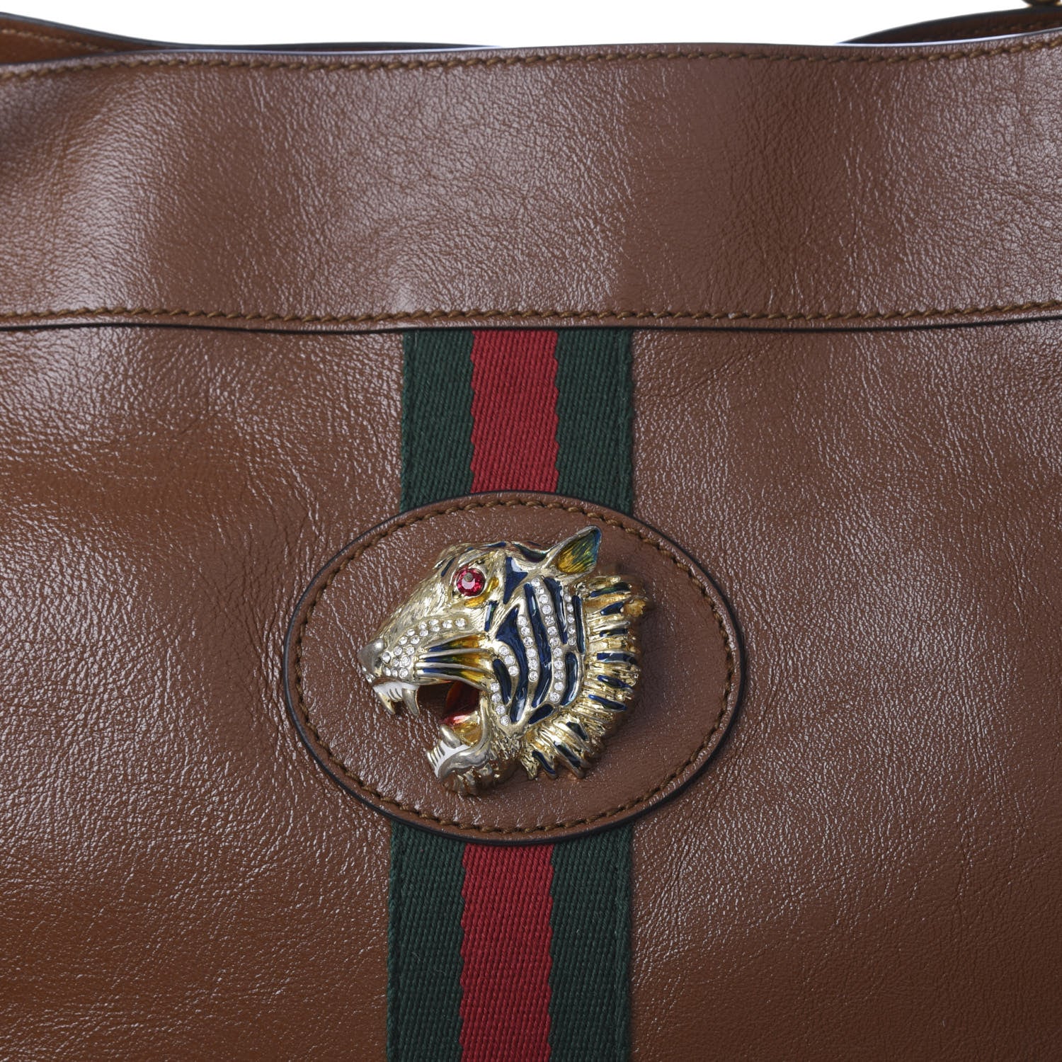 Gucci Calfskin Large Rajah Chain Tote Cuir 15 of 15