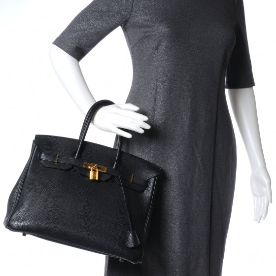 Hermes Togo Birkin 35 Black 2 of 9