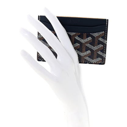 Goyard Goyardine Saint Sulpice Card Holder Navy 2 of 6