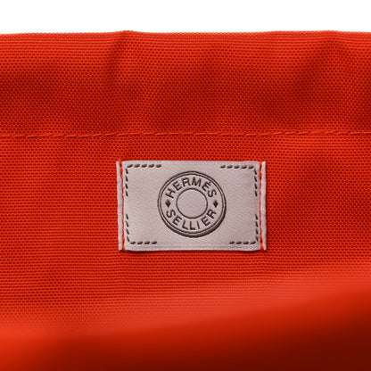 Hermes Canvas The Grooming Bag Bleu Navy Feu 8 of 12