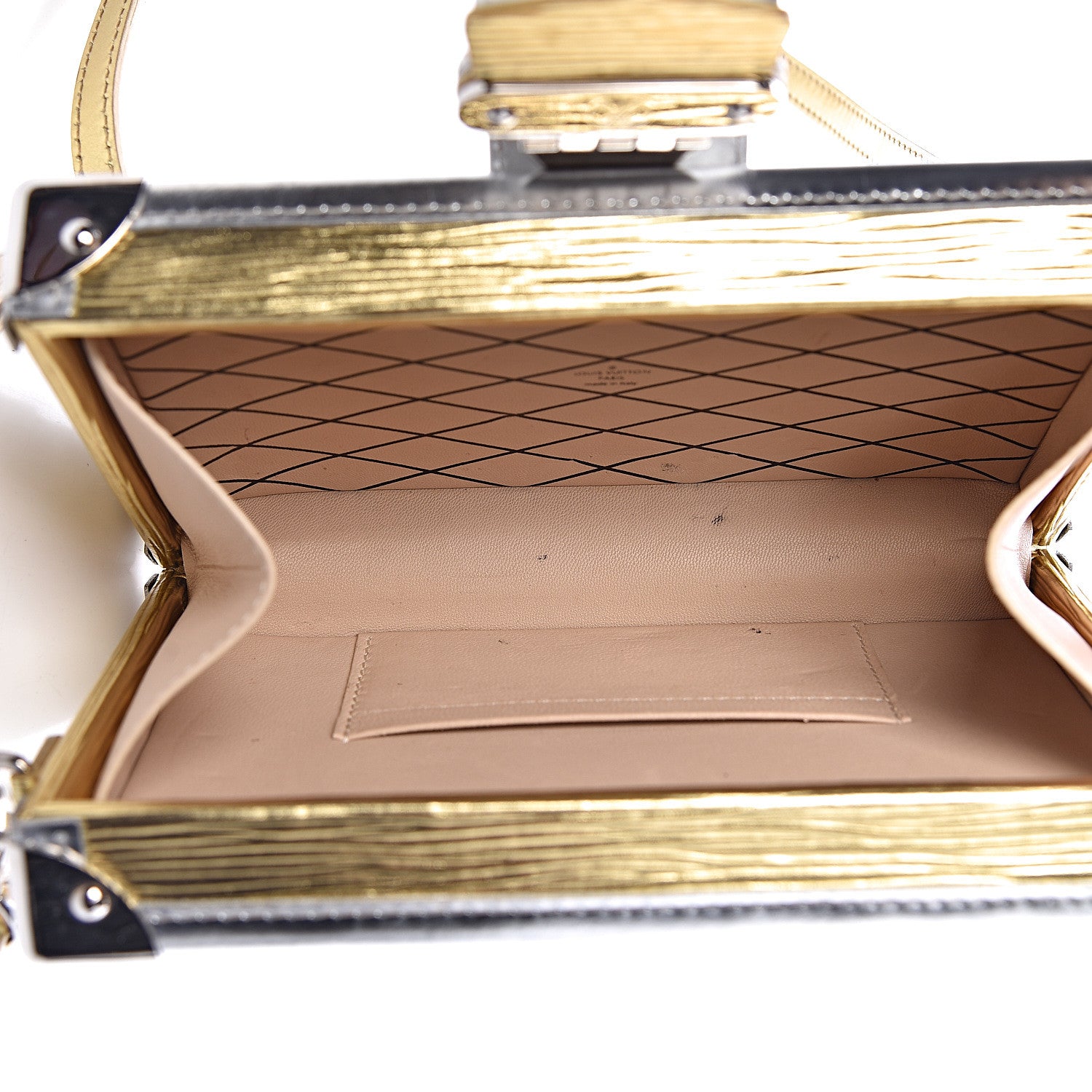 Louis Vuitton Metallic Epi Petite Malle Gold 5 of 12