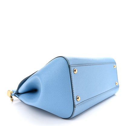 Dolce & Gabbana Dauphine Calfskin Medium Miss Sicily Satchel Light Blue 5 of 11