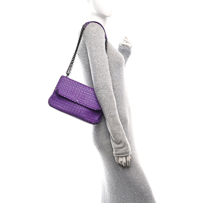 Bottega Veneta Madras Goatskin Intrecciato Small Shoulder Corot 3 of 9