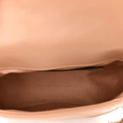 Gucci Calfskin Matelasse Monochrome Mini GG Marmont Crossbody Shoulder Bag Camelia Winter Rose 6 of 9