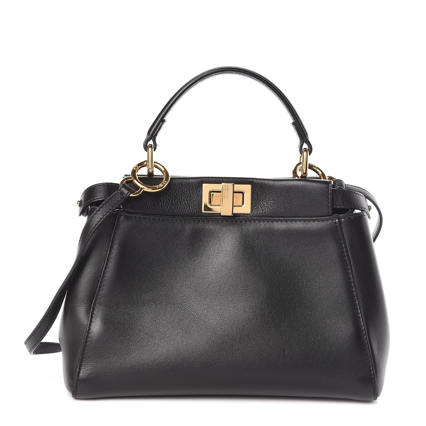 Nappa Mini Peekaboo Iconic Satchel Black
