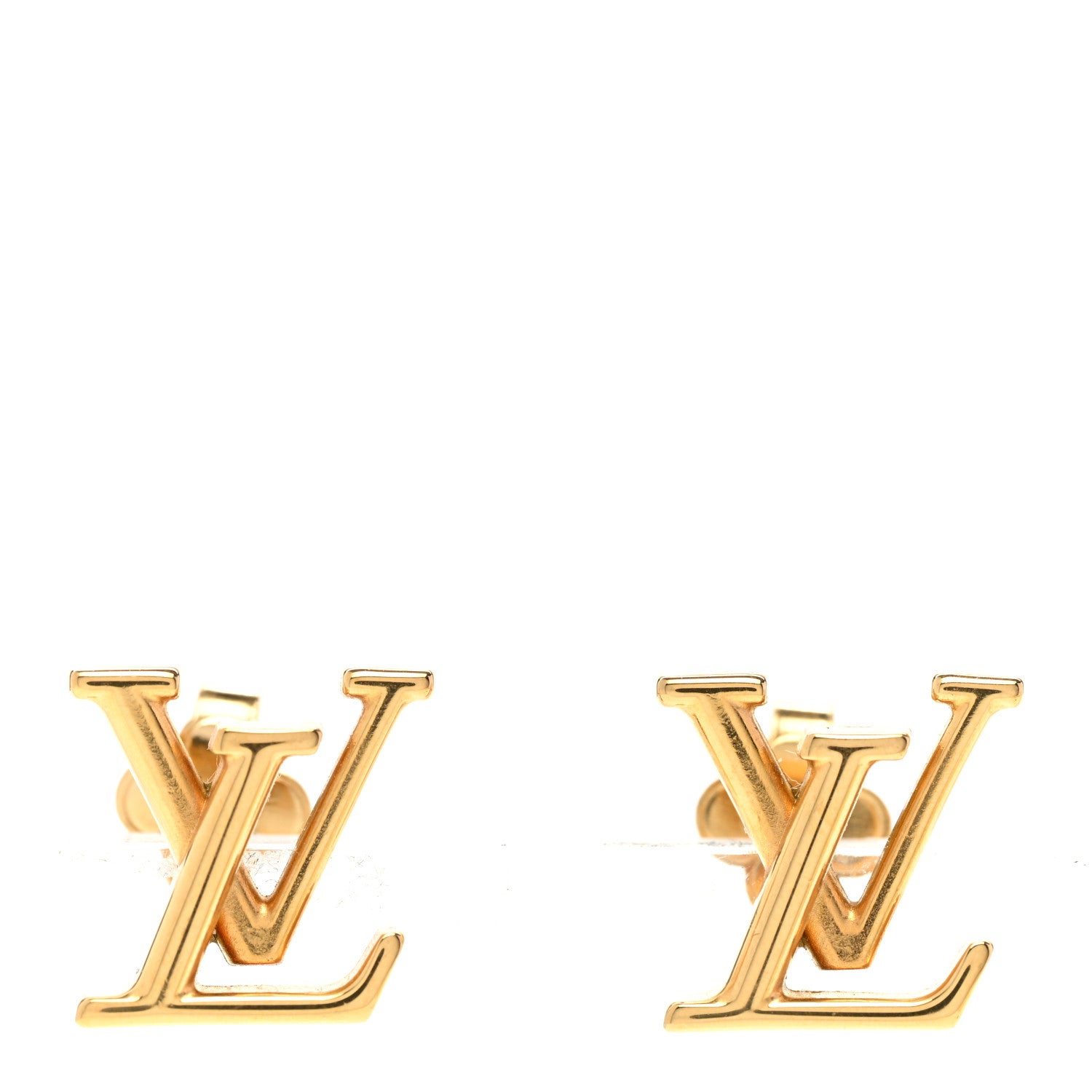 Louis Vuitton Metal LV Iconic Earrings Gold 1 of 4
